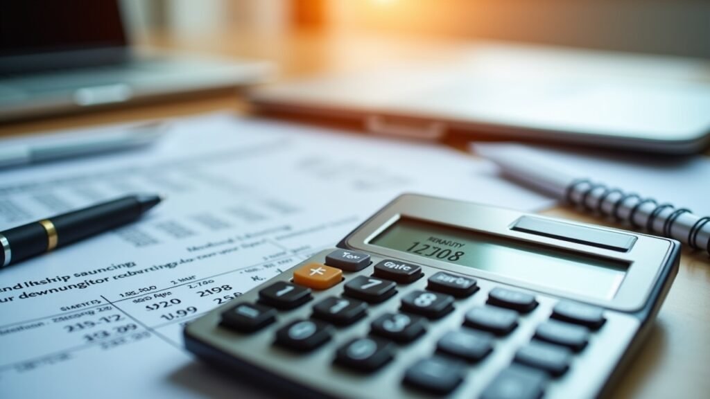 Calculator showing penalty avoidance tax calculation