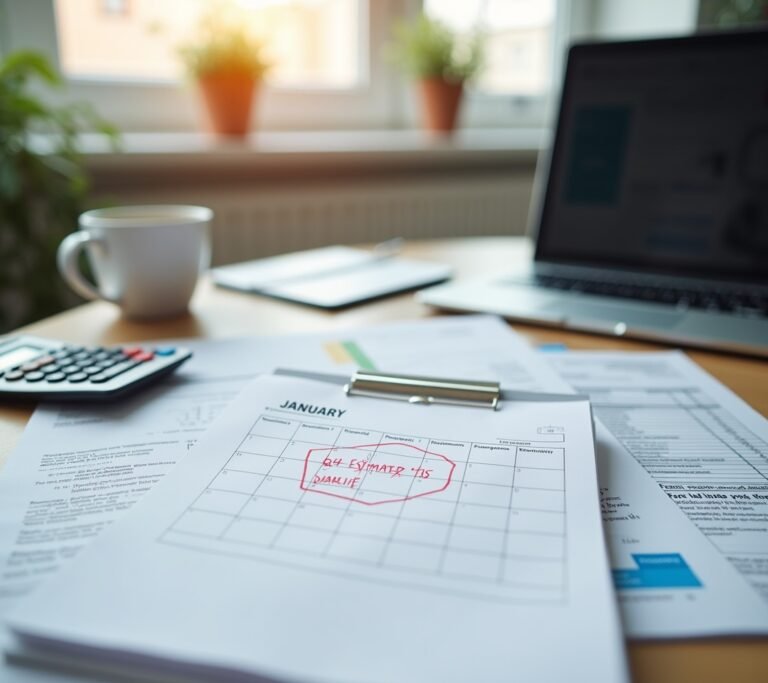 Person making final quarterly tax payment in January