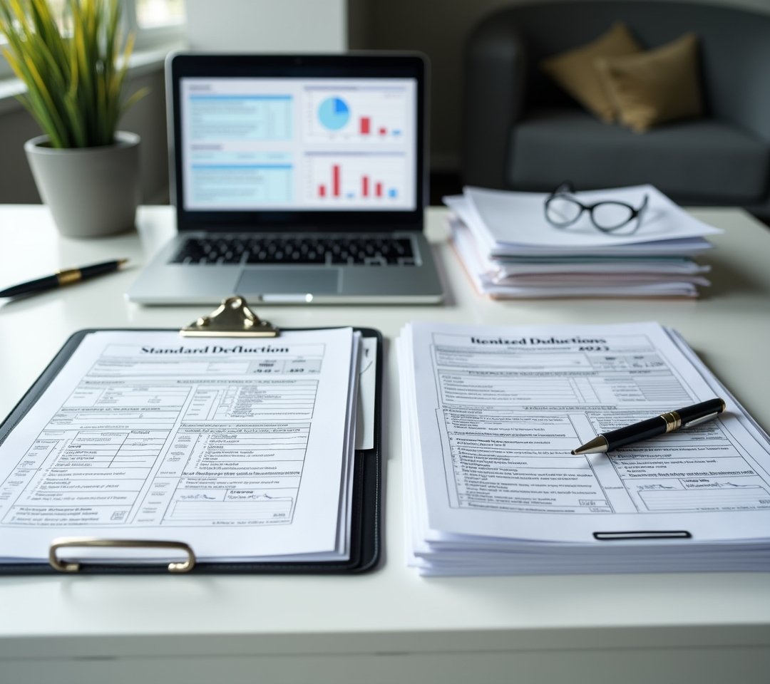 Tax comparison chart standard vs itemized deductions