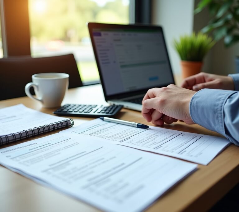 Startup founder reviewing business deductions checklist