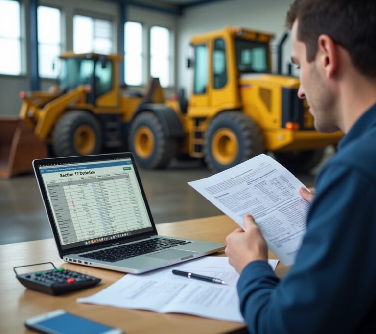Business owner purchasing new equipment for the office