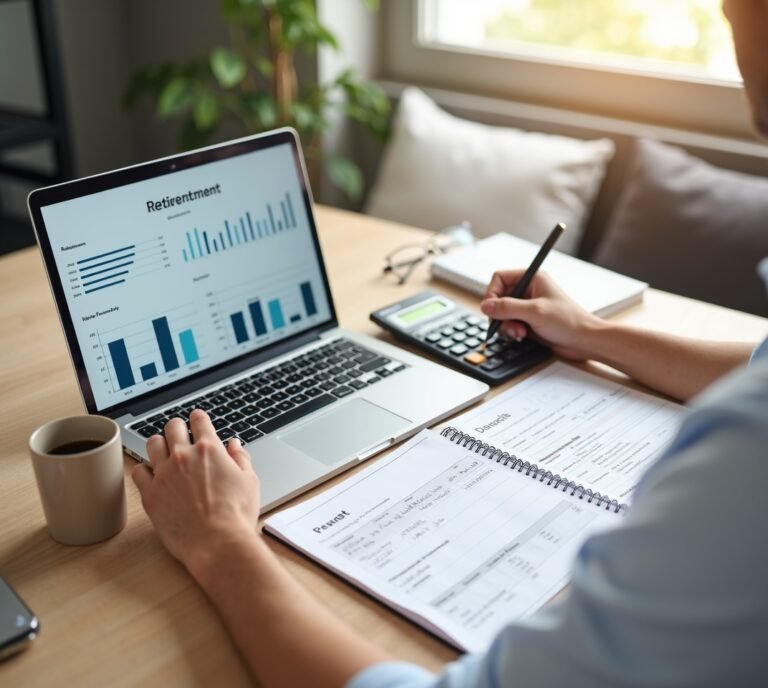 Business owner reviewing retirement plan contribution options