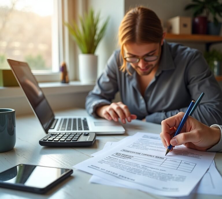 New business owner reviewing first-year deduction list