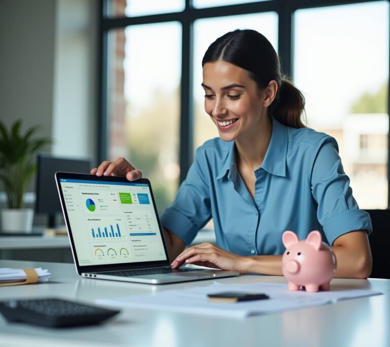 Self-employed person opening a business bank account