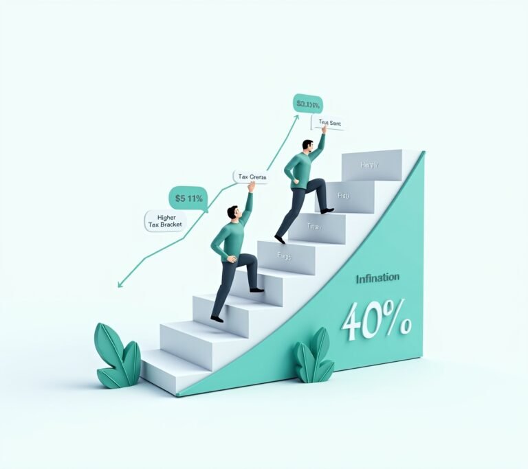 Economist reviewing inflation and tax bracket changes