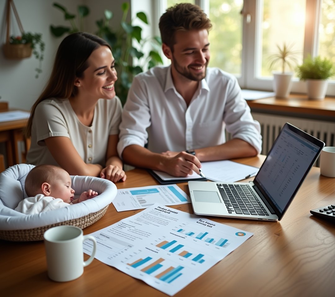 New parents filling out Social Security number paperwork